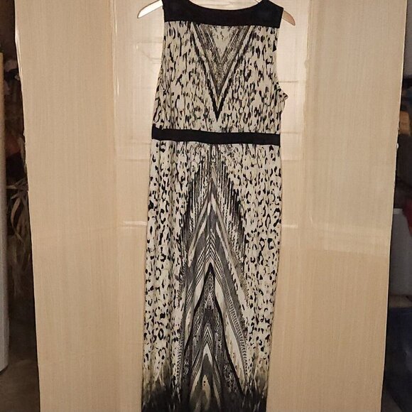 Chico's Animal Print Silky Maxi Dress XL - Picture 2 of 8